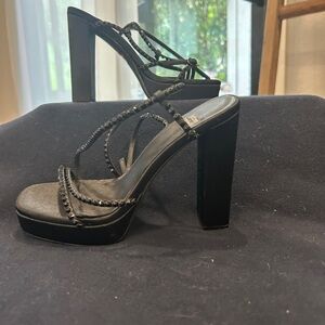 Elegant Black Strappy Heels